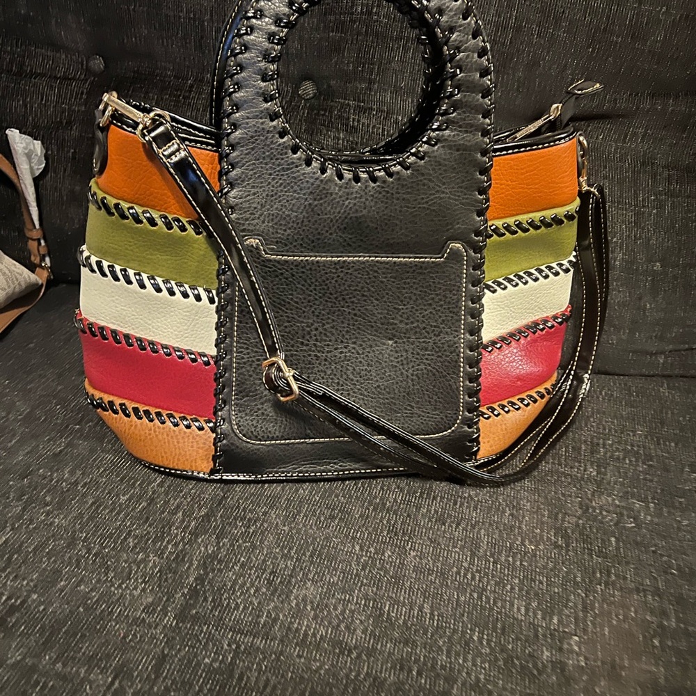 Colorful Striped Women's Bag